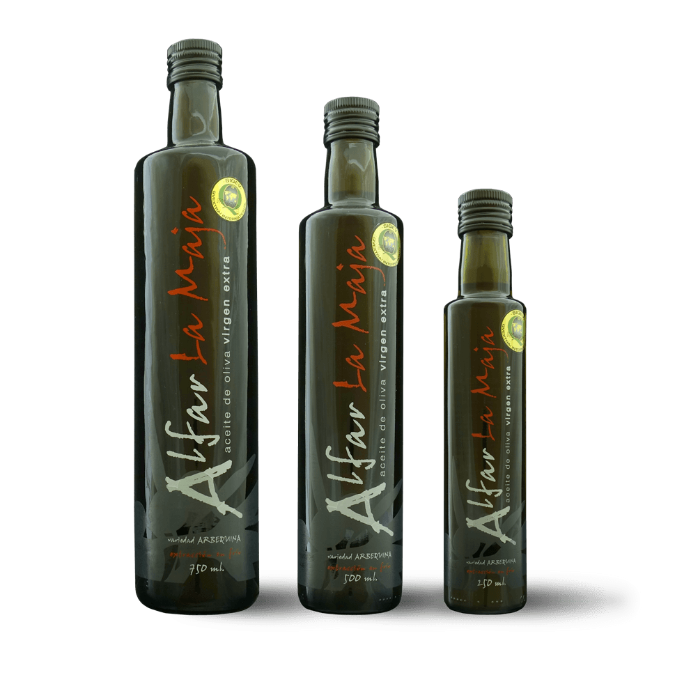 Alfar La Maja - Botellas de vidrio de 75cl, 50cl y 25cl Alfar La Maja - Botellas de vidrio de 75cl, 50cl y 25cl